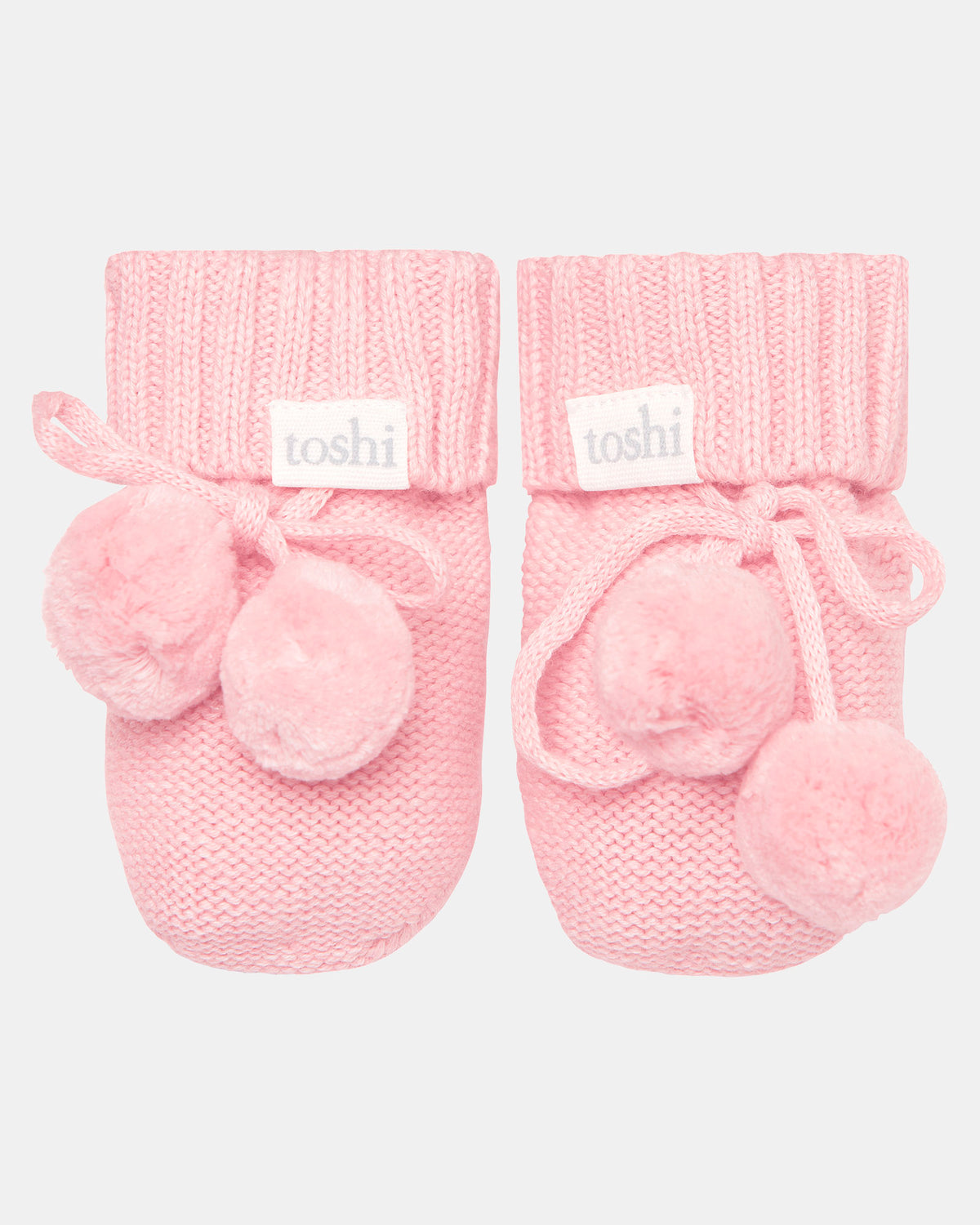 Toshi Organic Booties Marley pearl in pink