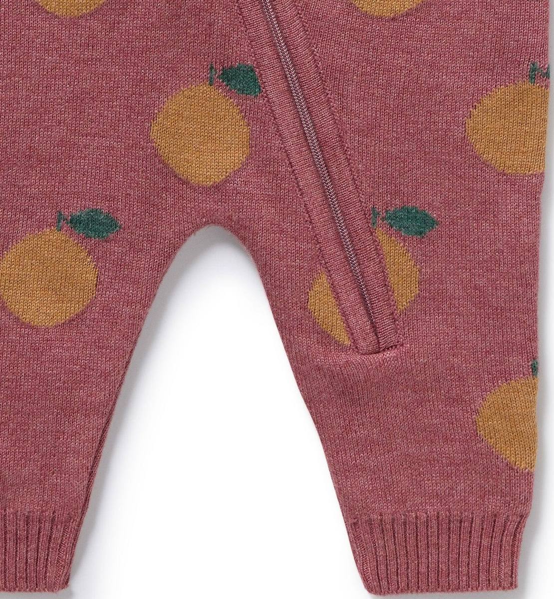 Wilson & Frenchy Clementine organic knitted jacquard grosuit