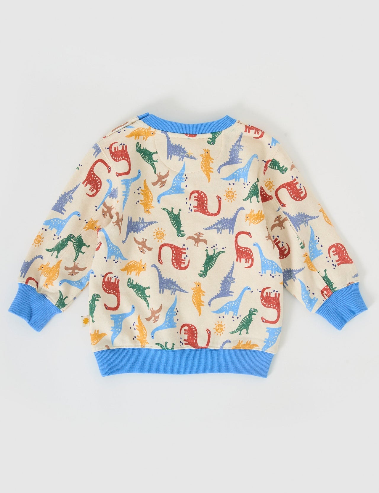 Goldie & Ace Dino-Mite Relaxed Terry Sweater in Multi