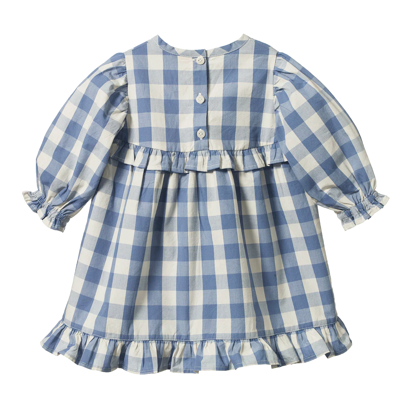 Nature Baby Nora Dress in Bluebell Check