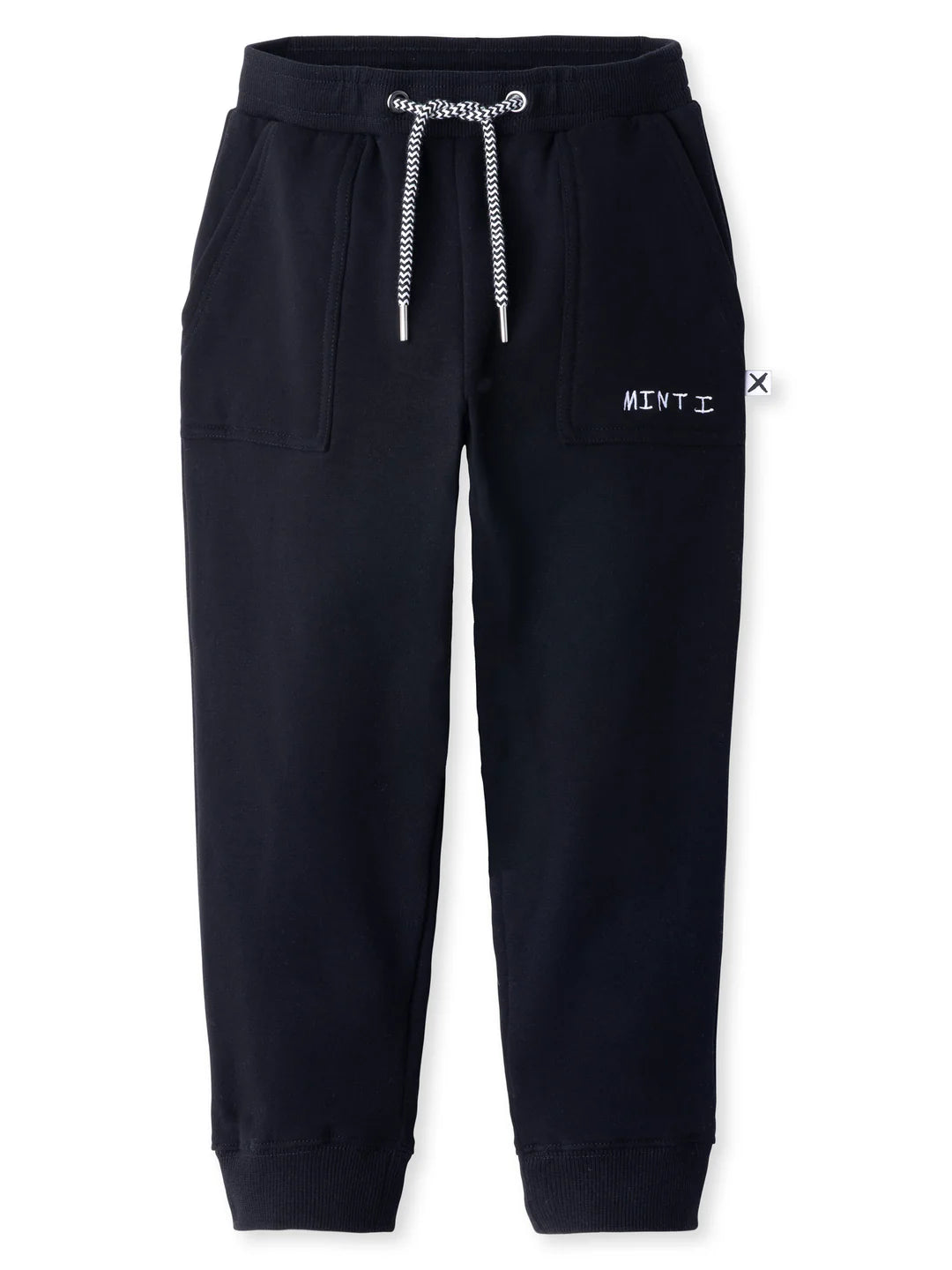 Minti furry stow trackies in black