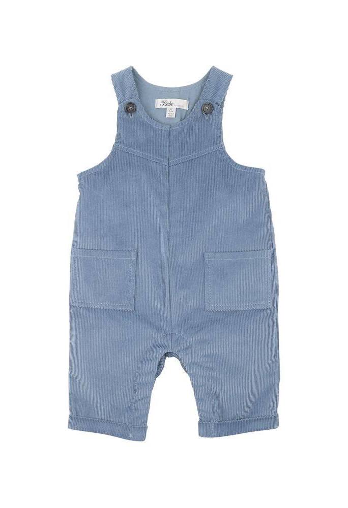 BEBE ALVIN CORDUROY OVERALLS IN BLUE