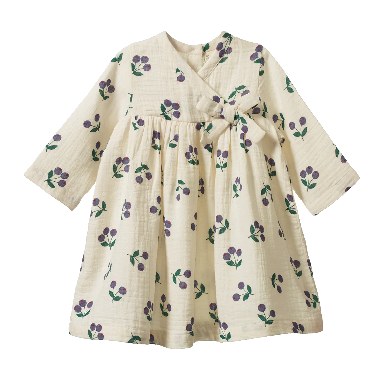 Nature Baby Mabel Dress in Winter Berry Natural Print