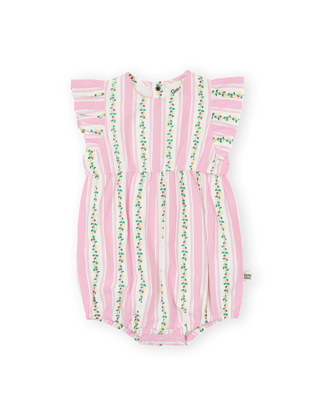 Goldie & Ace Antique Stripe Strawberry Lani Romper