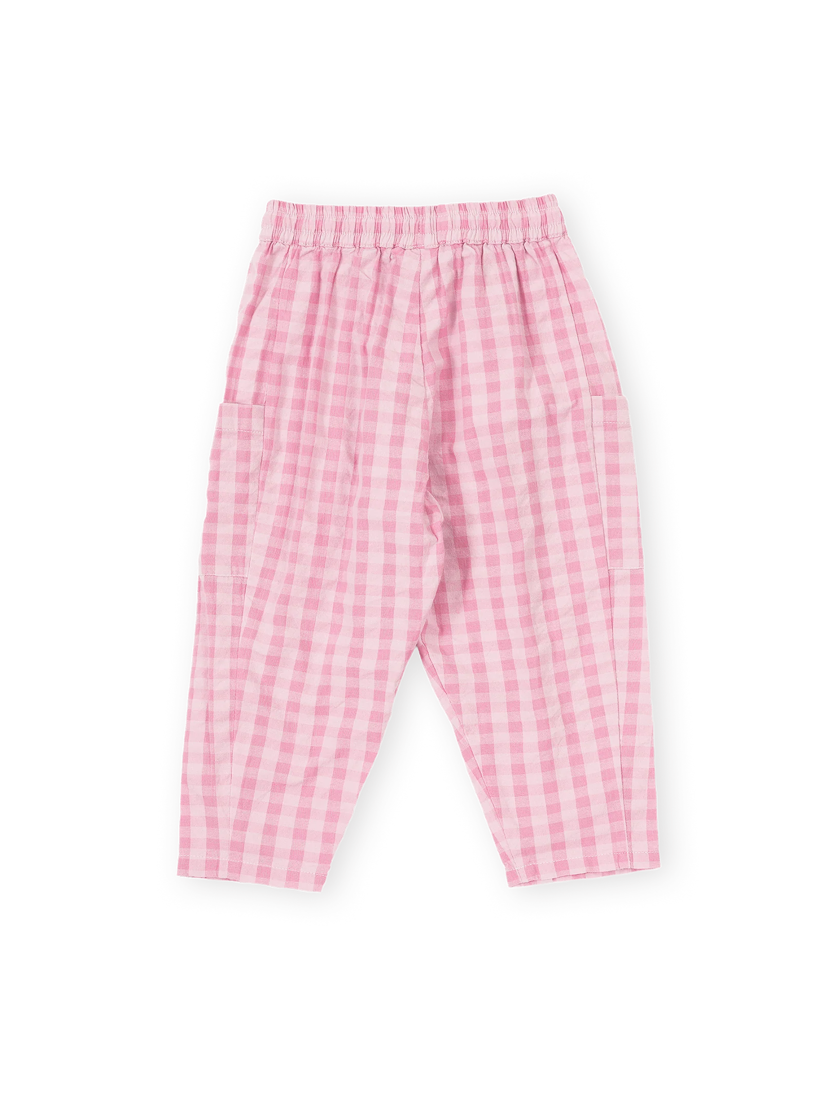 Goldie & Ace Lightweight Gingham Kit Pocket Pant in Pink