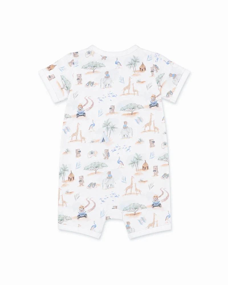 Bebe Brady Organic SS ZIP Romper