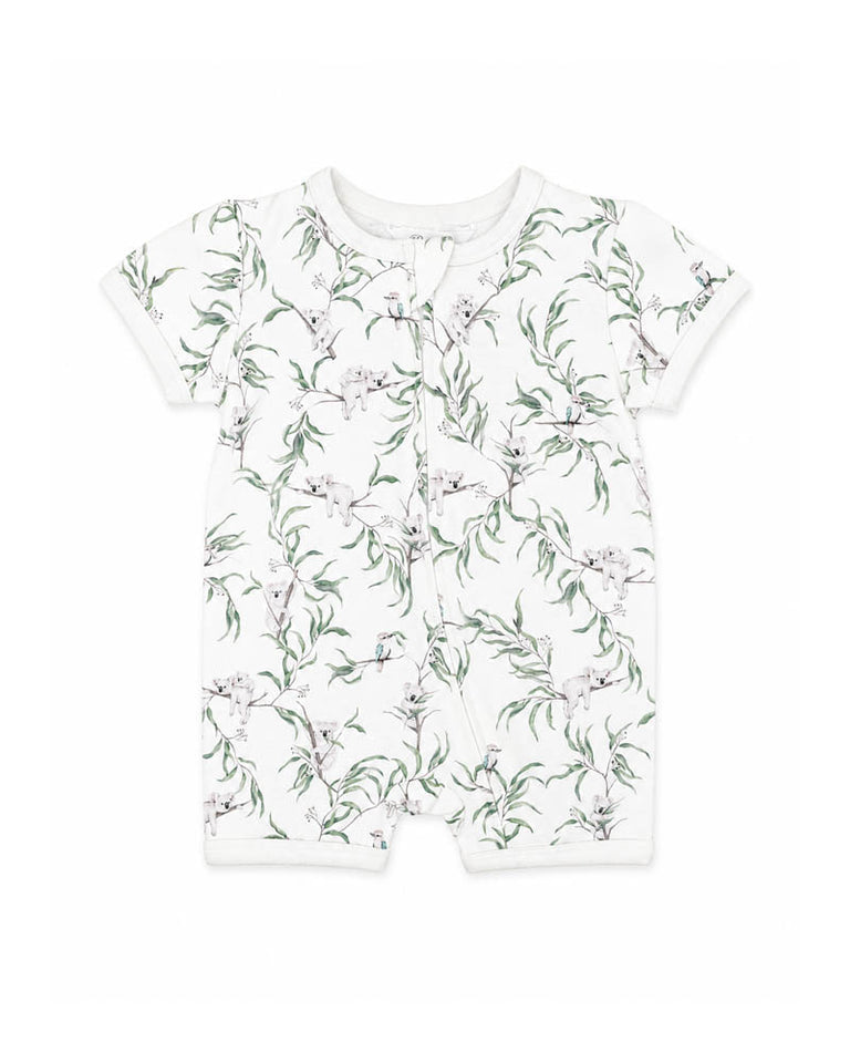 Bebe Taylor Organic SS ZIP Romper