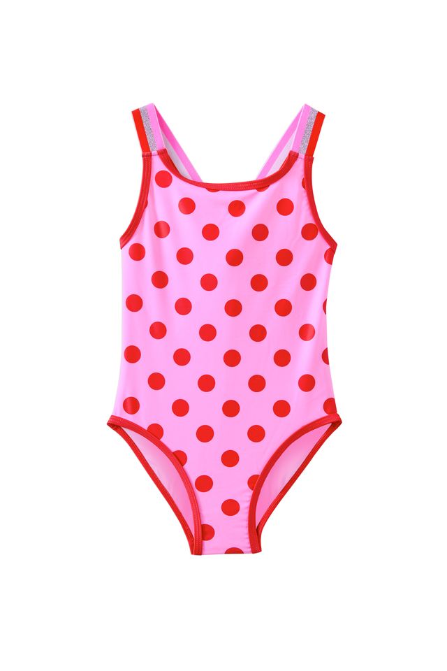 Milky Polka Dot Swimsuit 2-7 years