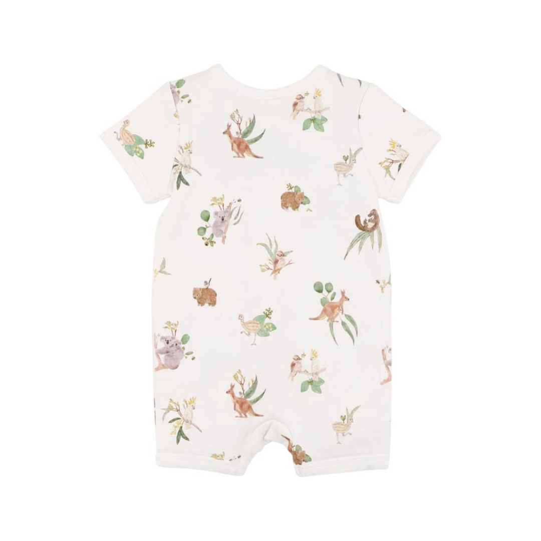 Bebe Australiana organic ss zipsuit
