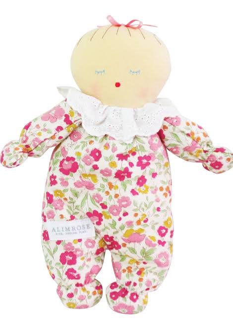 Alimrose asleep awake baby doll 24cm Rose Garden