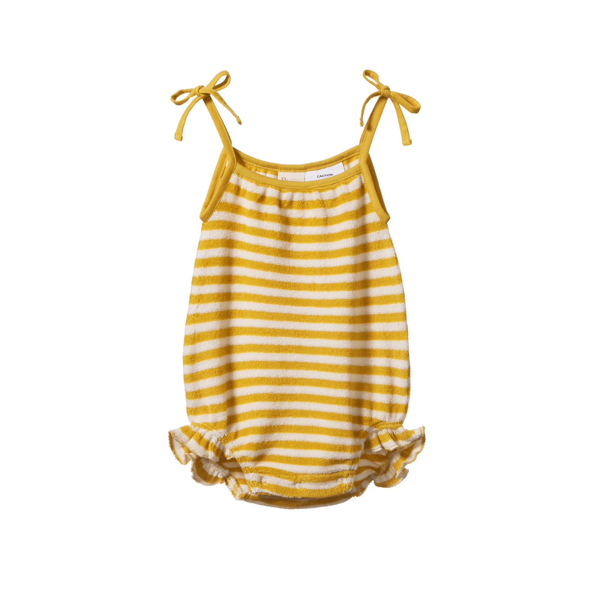 Nature Baby Sylvie suit in Golden sea stripe