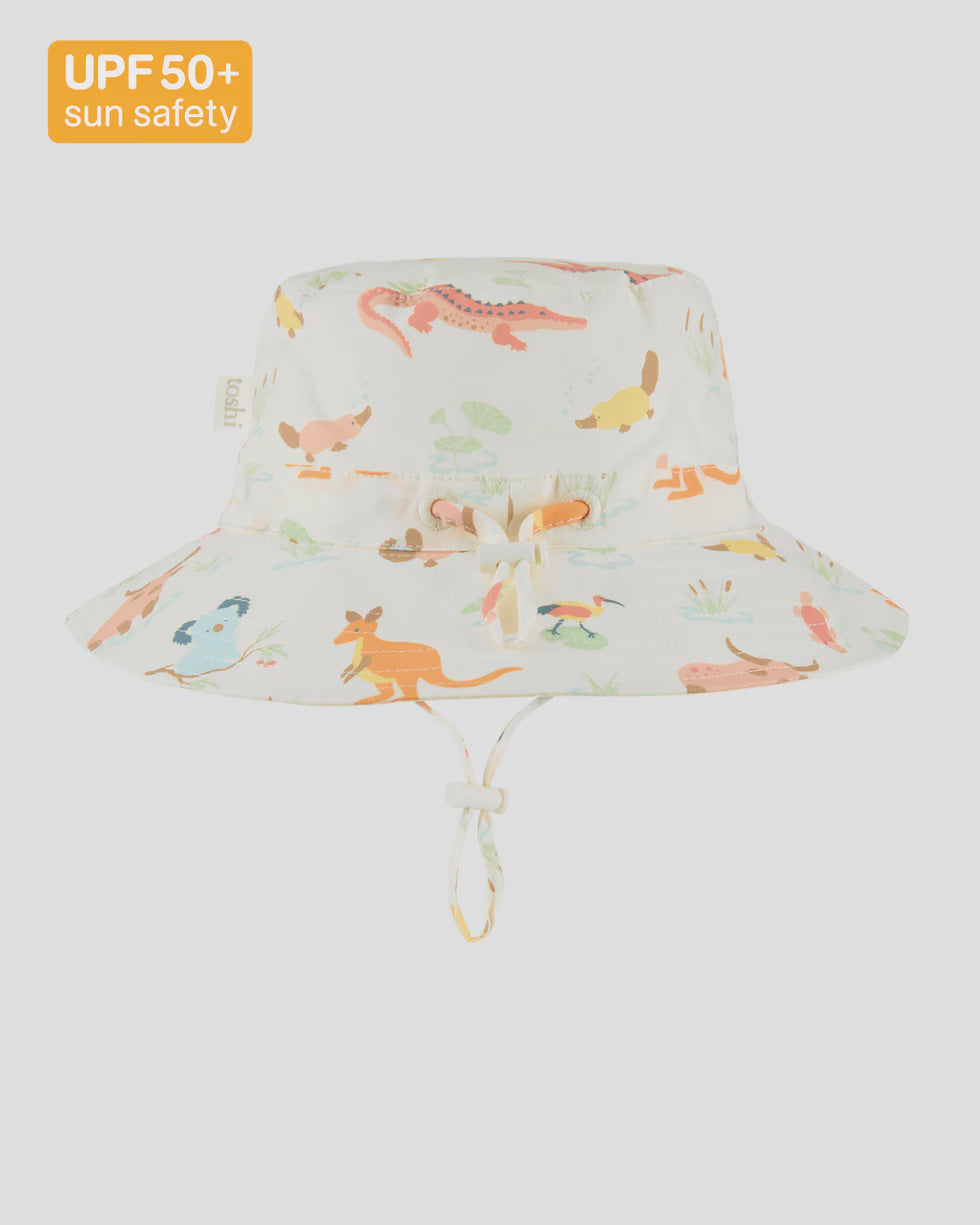 Toshi sunhat banjo Kakadu dawn in cream