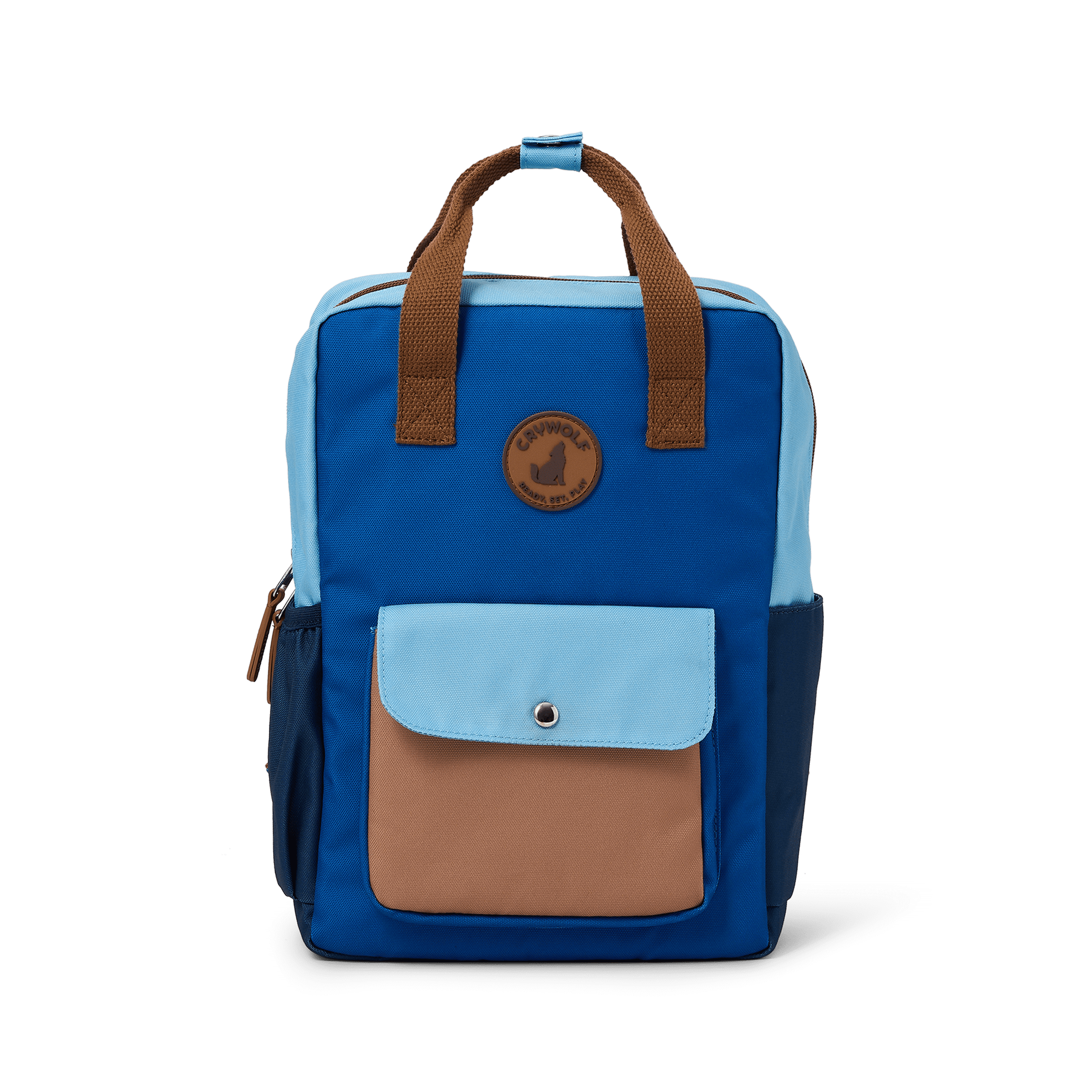 Crywolf Mini Backpack in deep sea colourblock