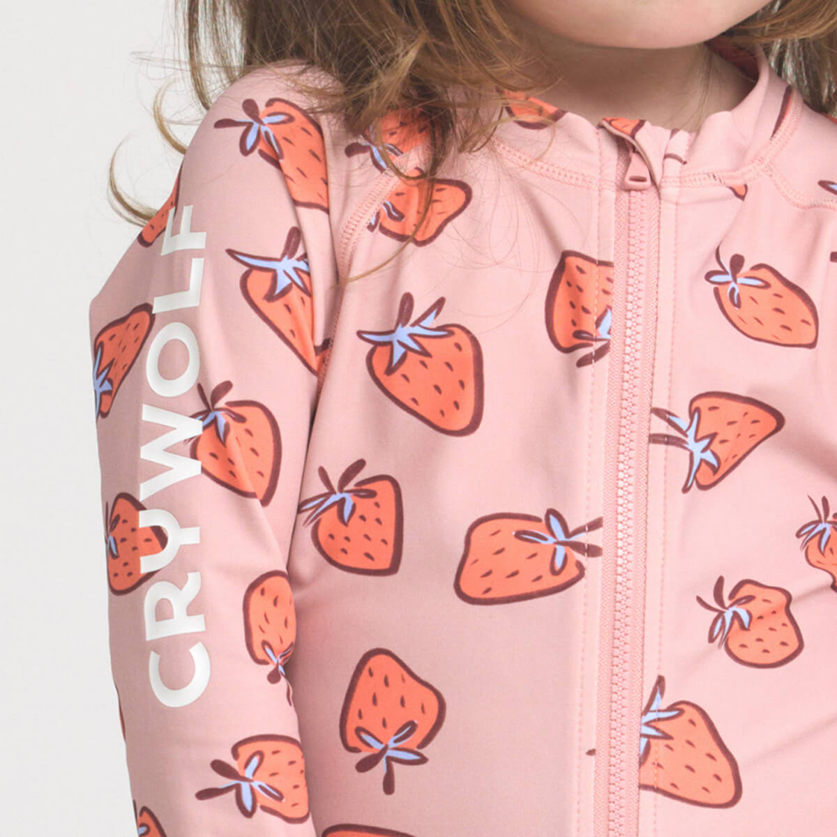 Crywolf baby rash suit in strawberry splash
