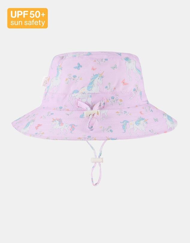 Toshi sunhat unicorn in lilac
