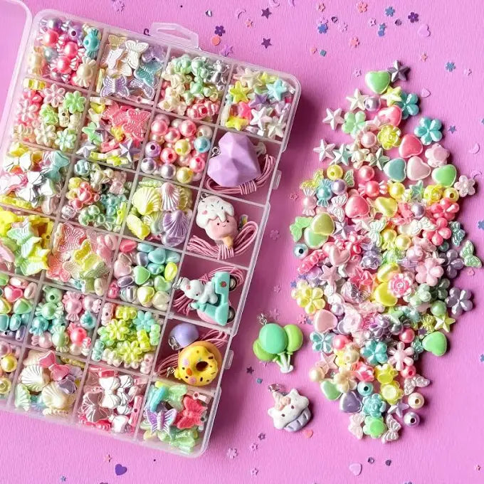 Jewellery Making Kit Large Pastel Shapes Pallet