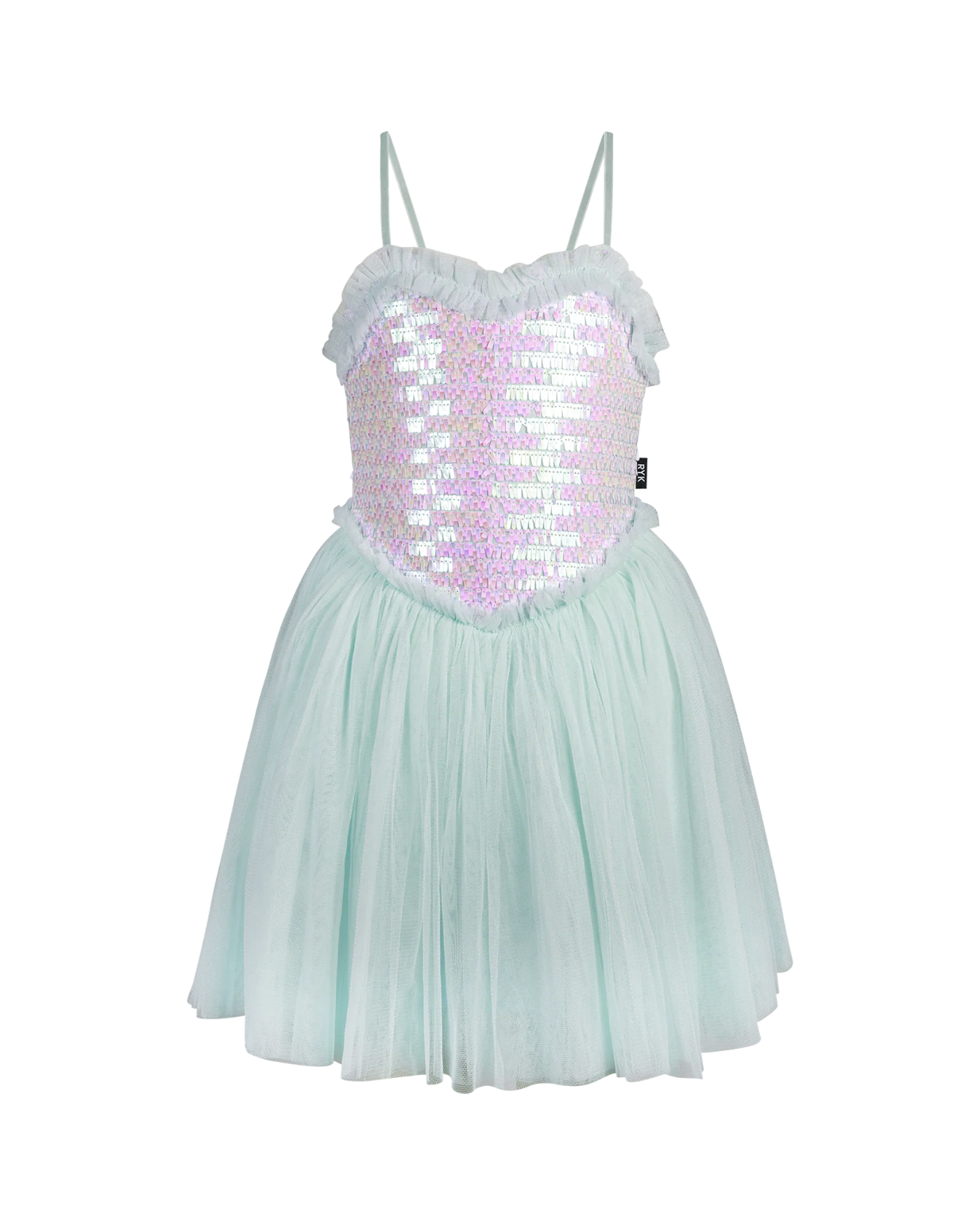 Rock Your Baby Shimmer Tulle Dress in Mint