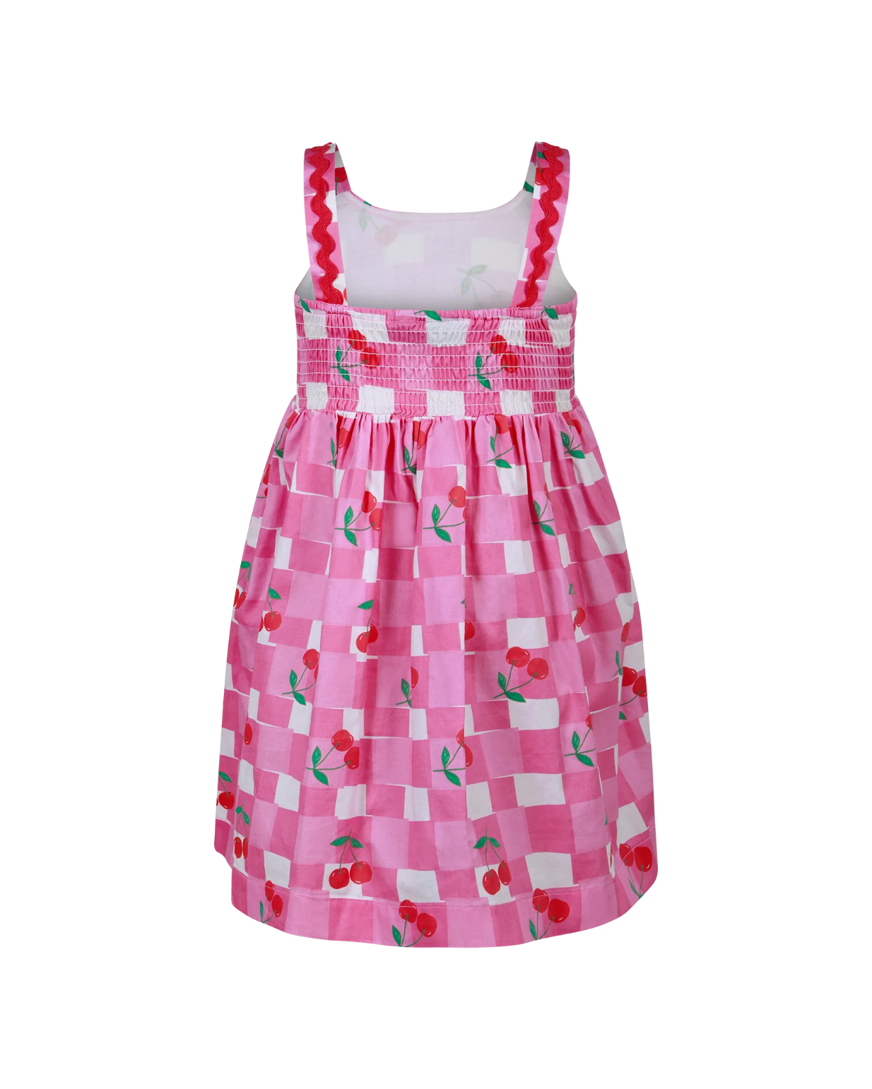 Rock Your Baby Gingham Cherry Picnic Woven Dress