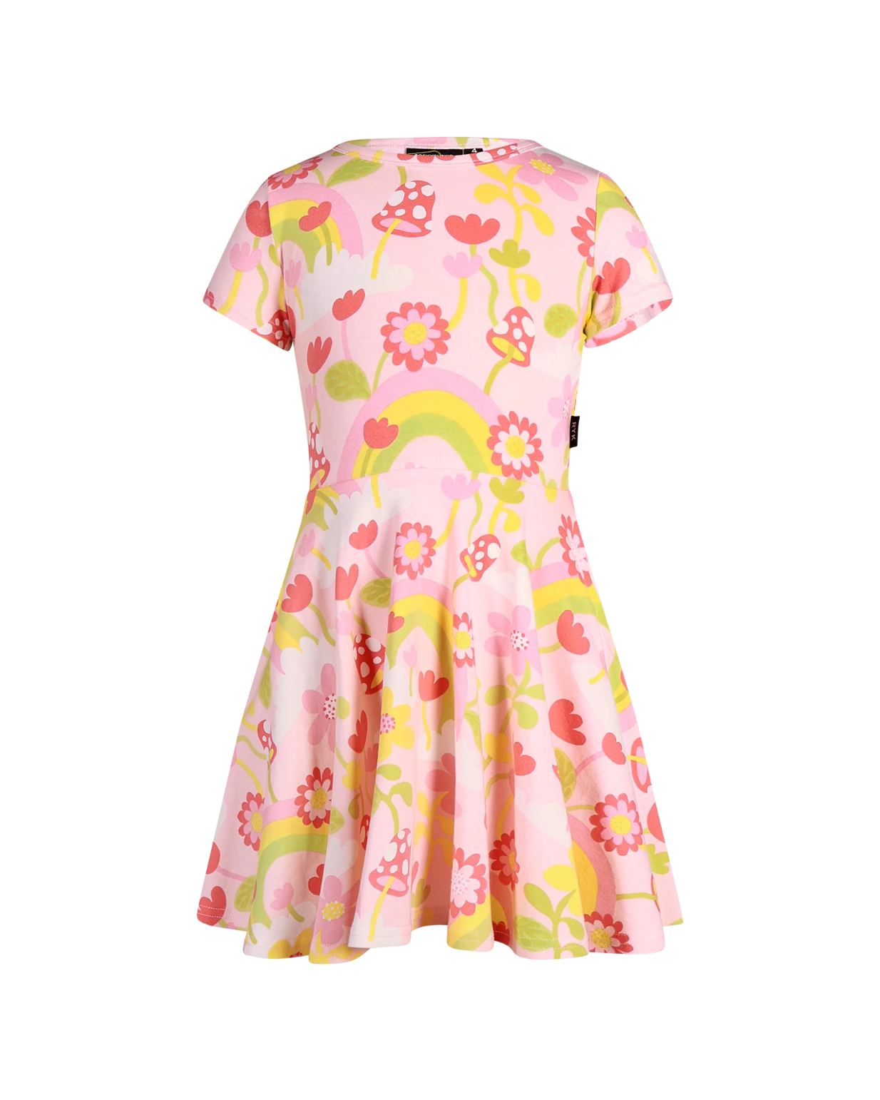 Rock Your Baby Mushroom World Short Sleeve Waisted Dress