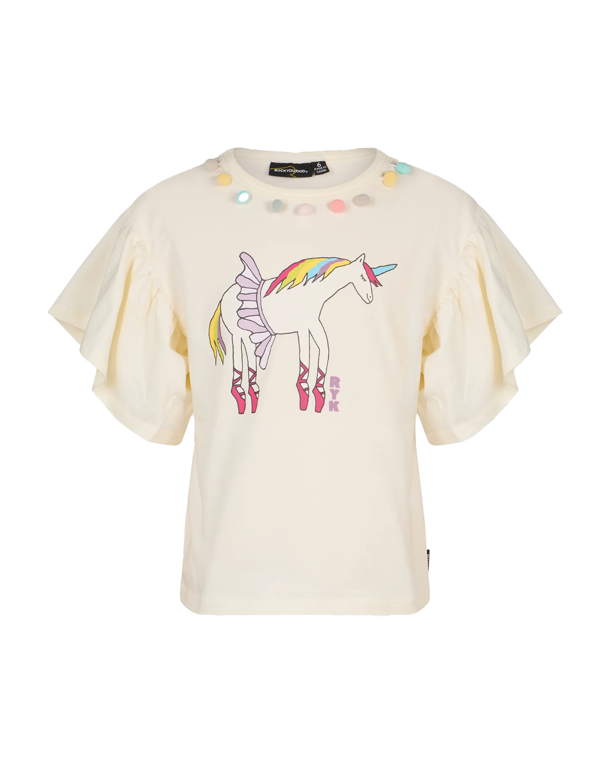 Rock Your Baby Meadow Bell Sleeve Tee in cream