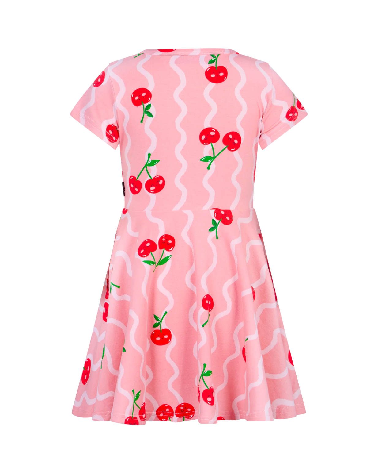 Rock Your Baby Waisted Dress in Cherry Coral