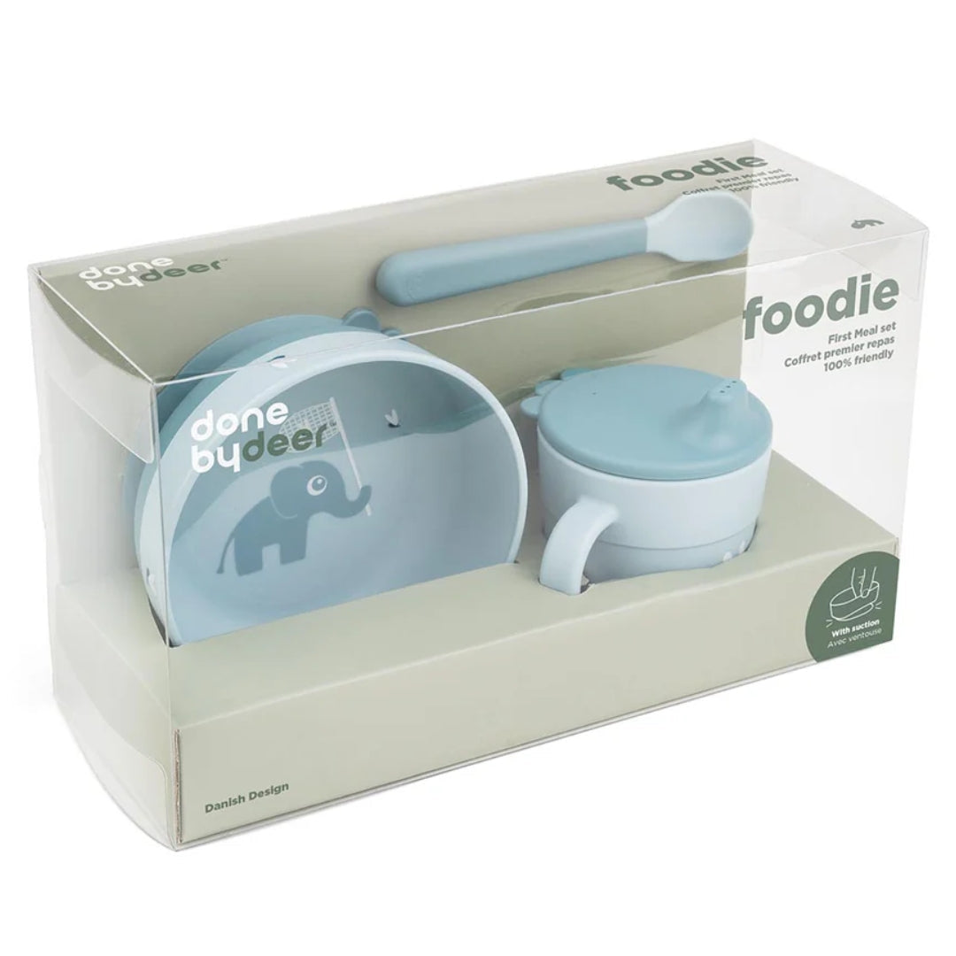 Done By Deer Foodie 1st Meal Set Elphee Blue