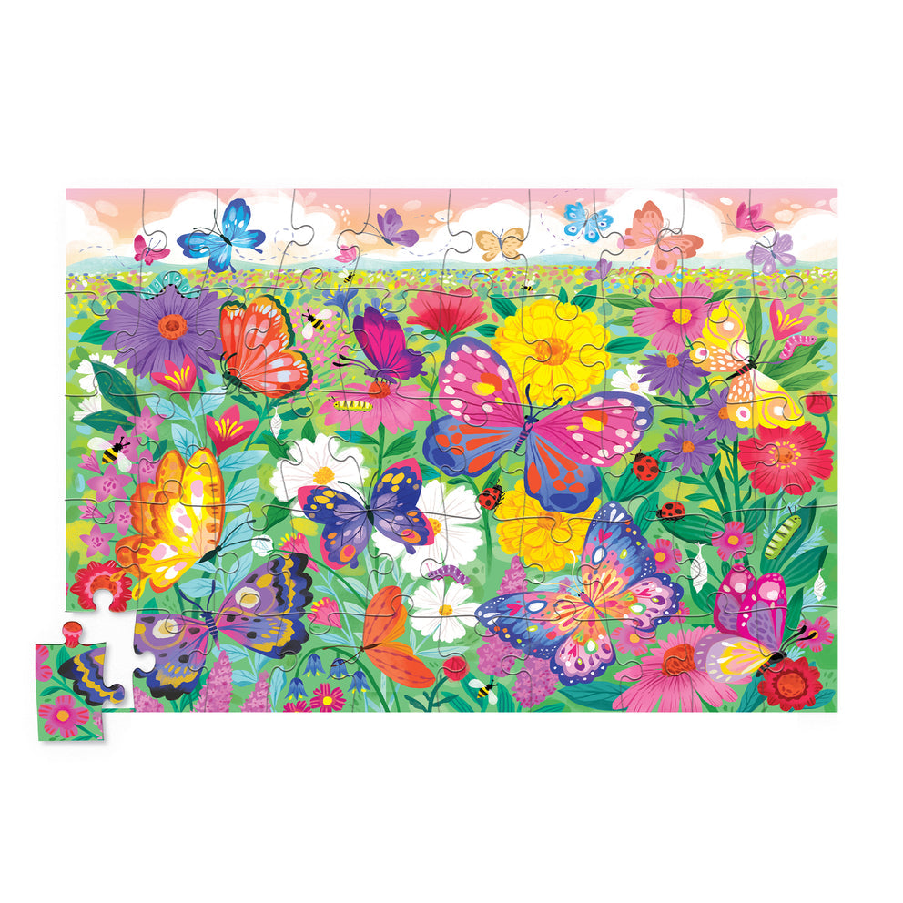 Crocodile Creek Butterfly Garden 50pc Holographic Puzzle