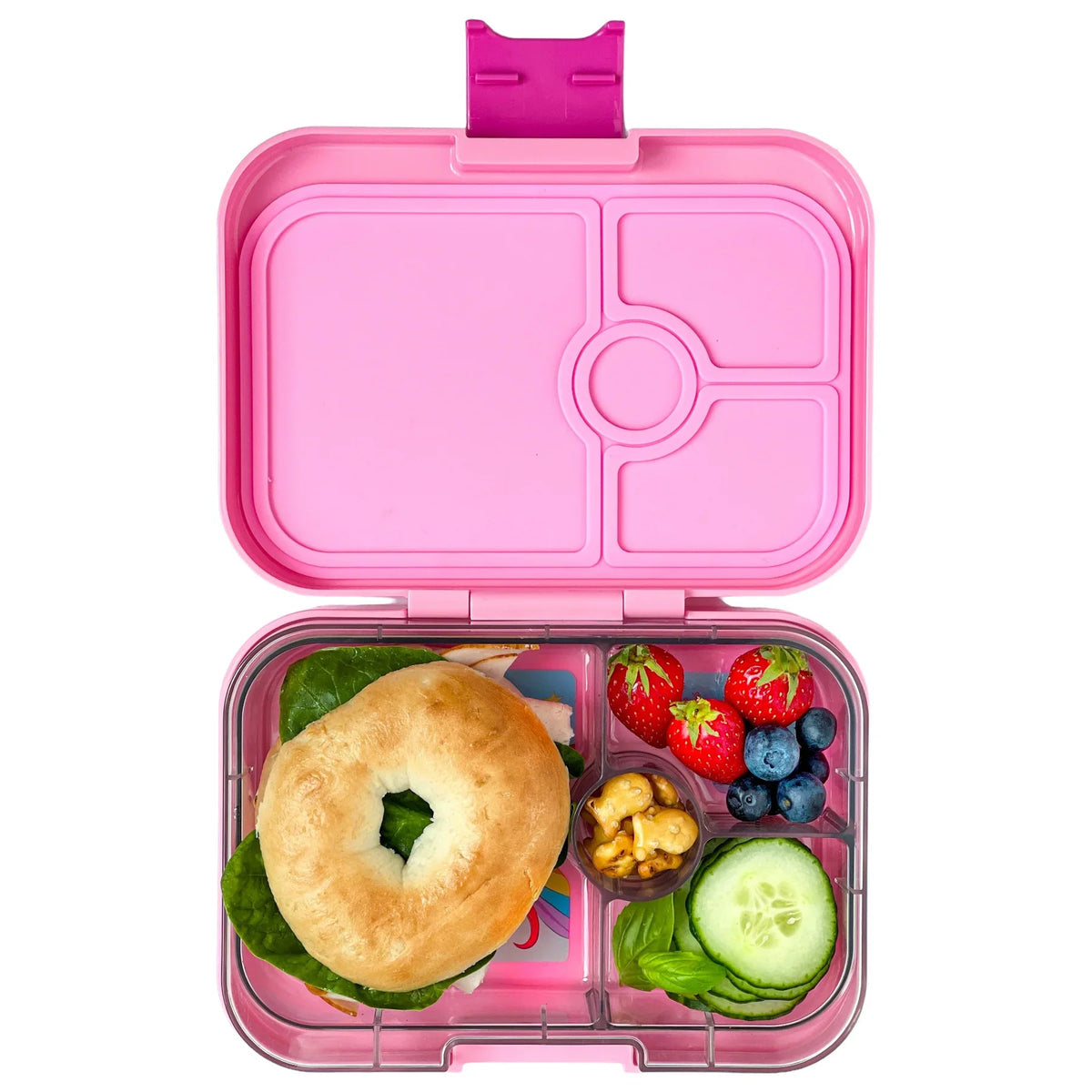 YumBox PANINO Bento Lunch Box Unicorn Tray in Power Pink
