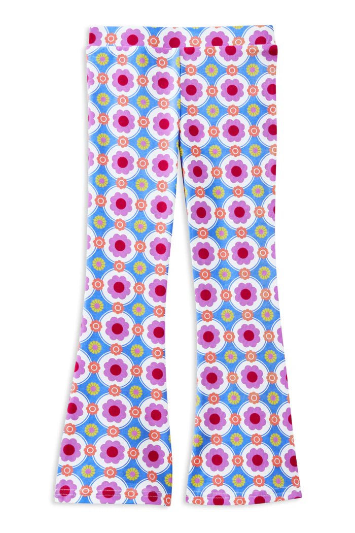 Milky Retro Vibe Flared Leggings