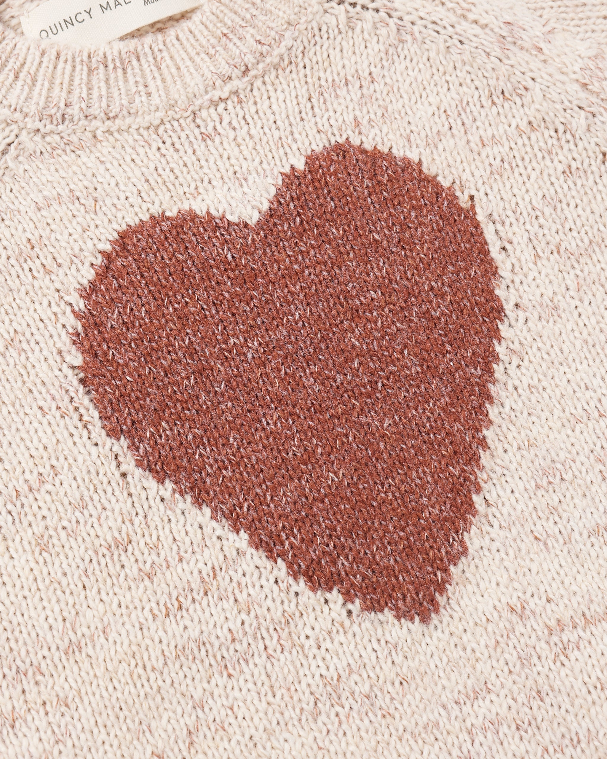 Quincy Mae Knit Sweater Red Heart