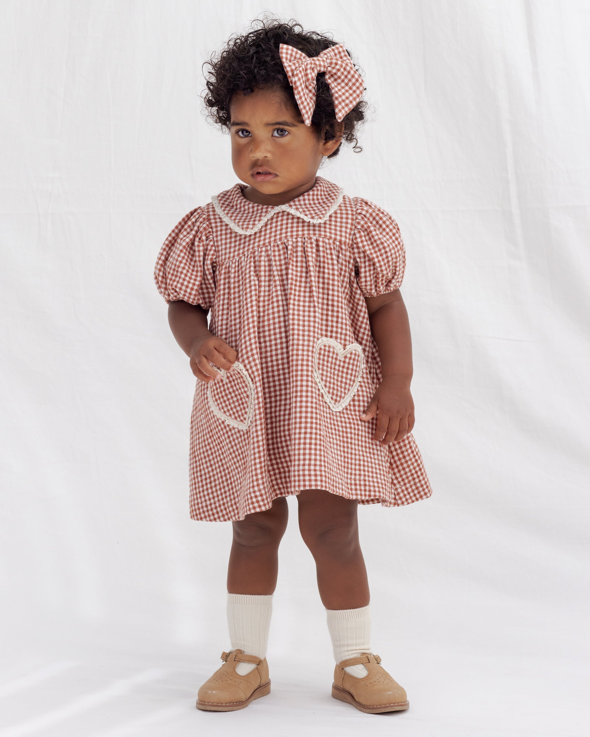 Quincy Mae Coraline Dress Red Gingham