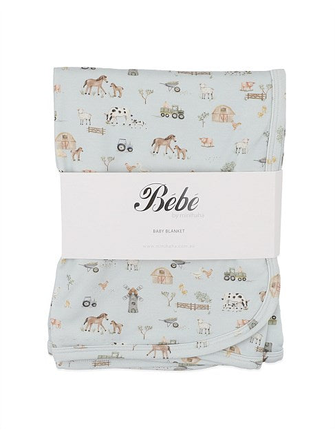 BEBE FARM PRINT BUNNY RUG