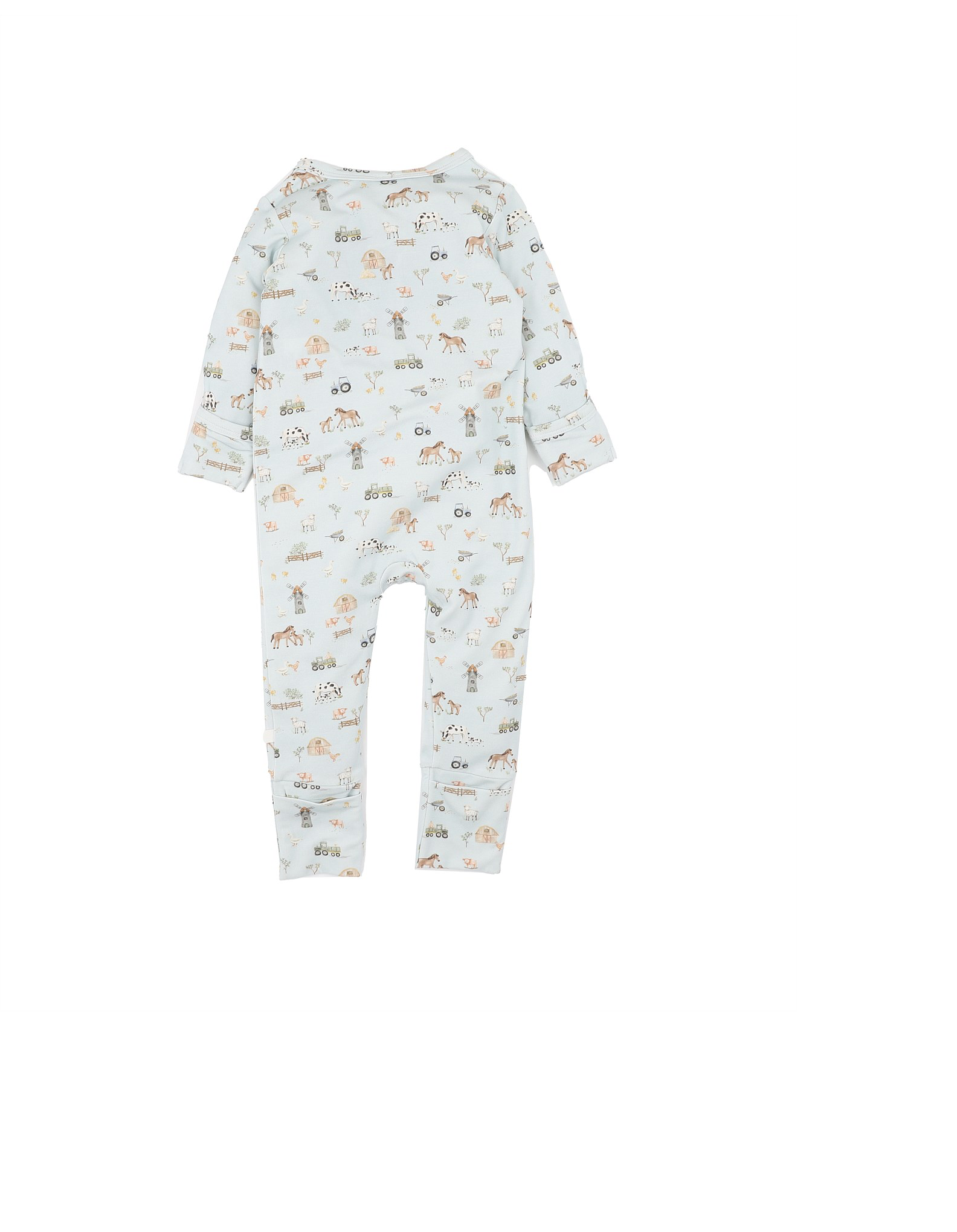 BEBE FARM ECOCOSY LS ZIPSUIT