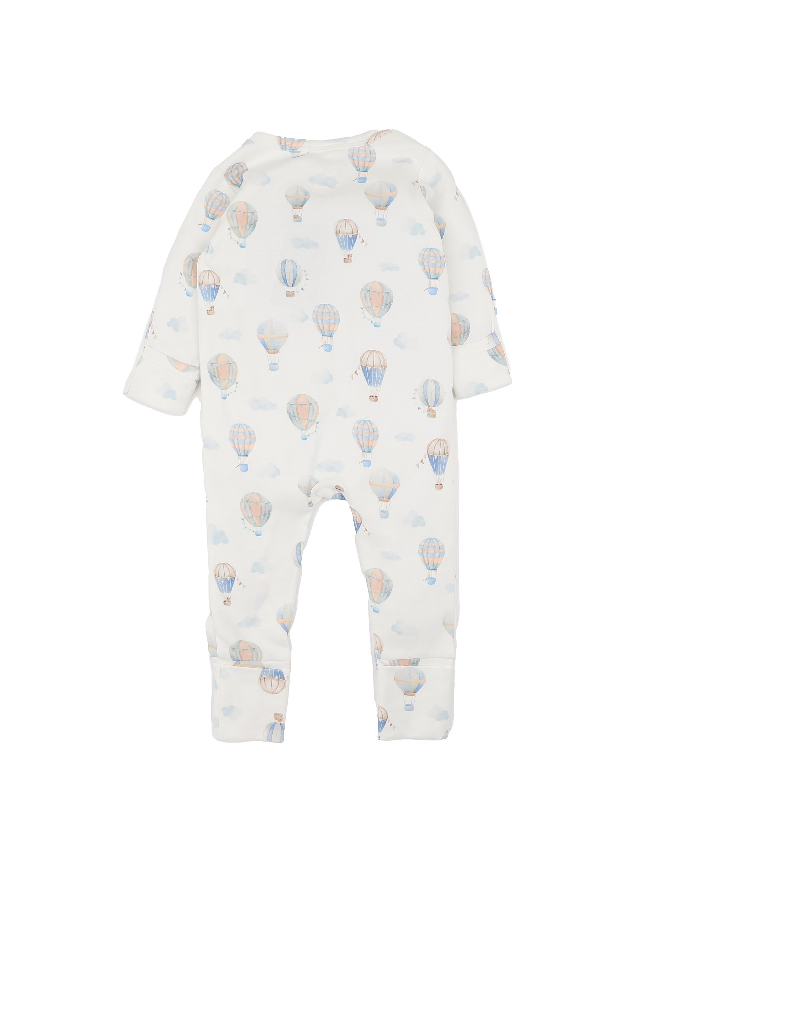 Bebe SKY HIGH ORGANIC LS ZIPSUIT