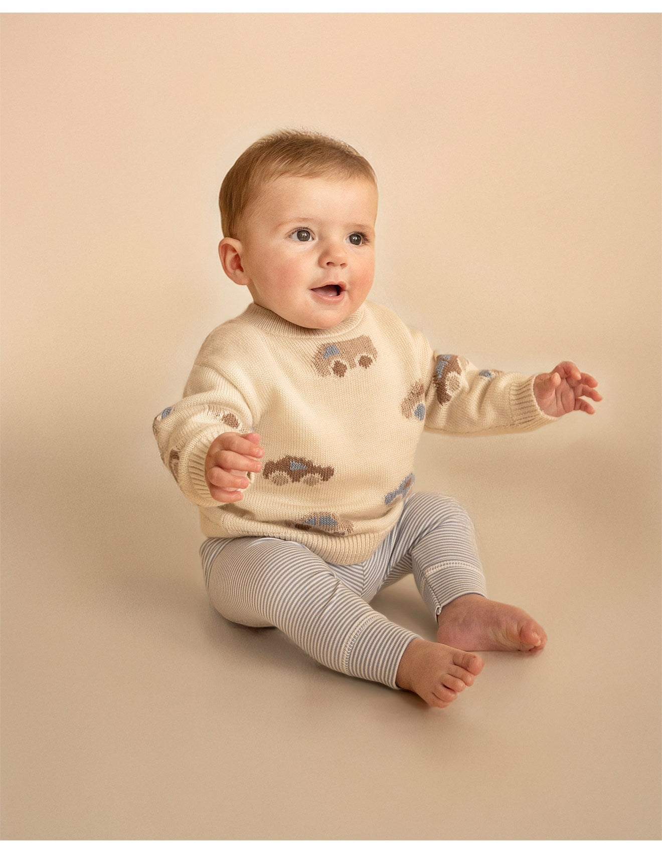BEBE ALVIN AUTOMOBILE KNITTED JUMPER
