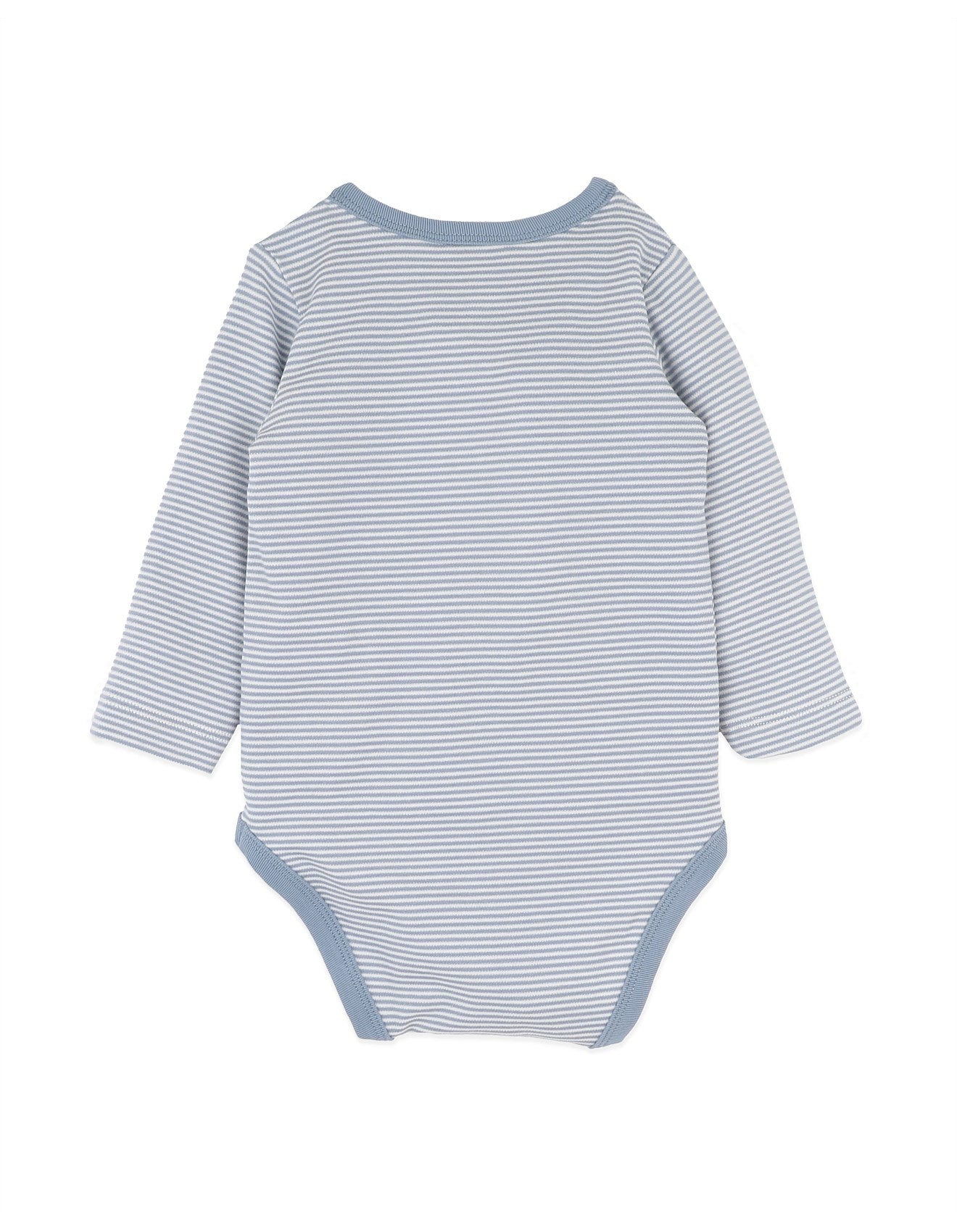 BEBE ALVIN ORGANIC STRIPE LS BODYSUIT