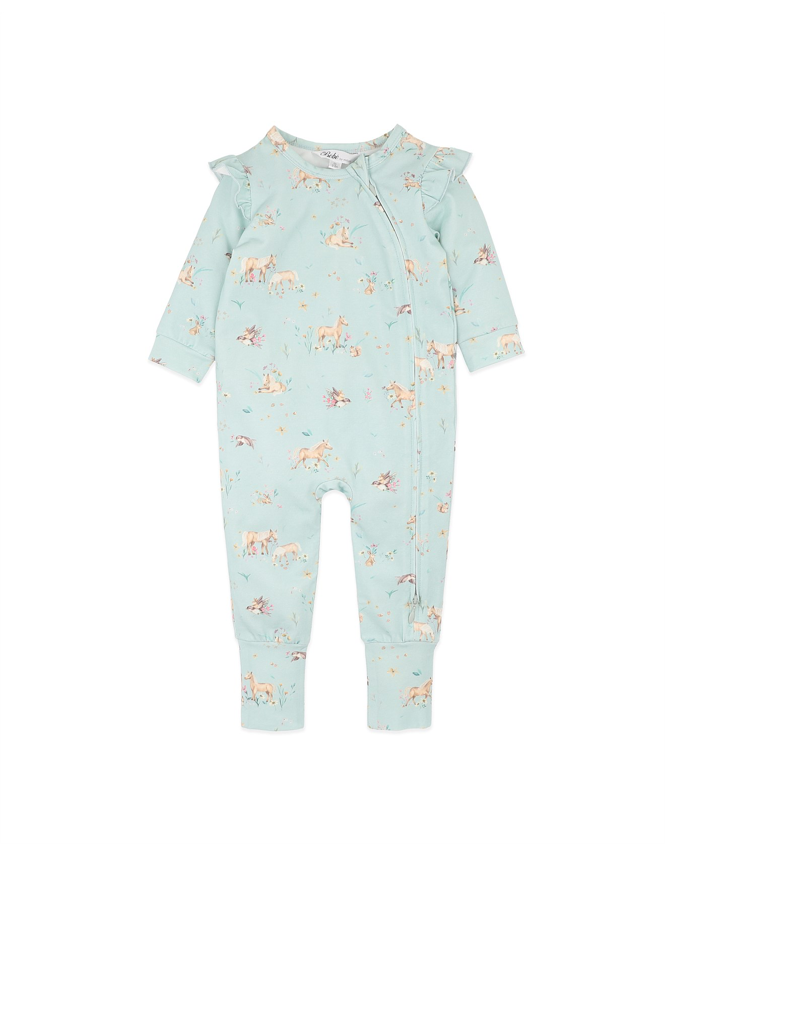 BEBE WINNIE ORGANIC LS ZIPSUIT