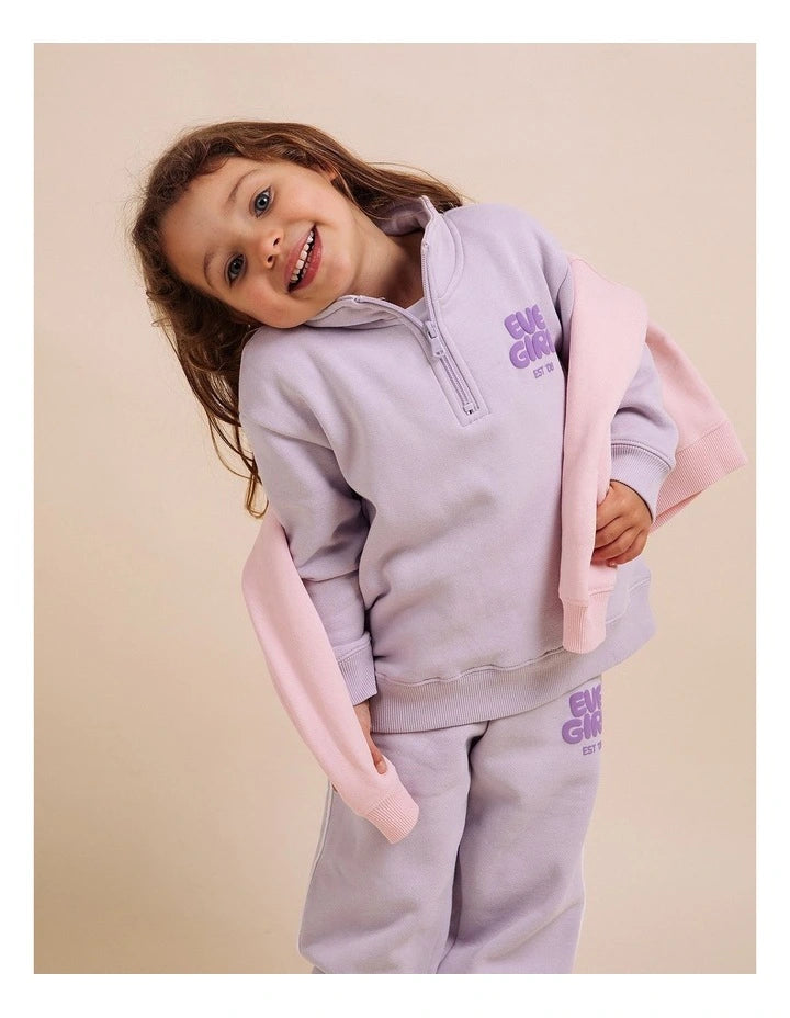 Eve Girl Sports Club 1/4 Zip in Lavender