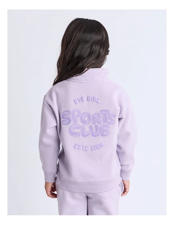 Eve Girl Sports Club 1/4 Zip in Lavender