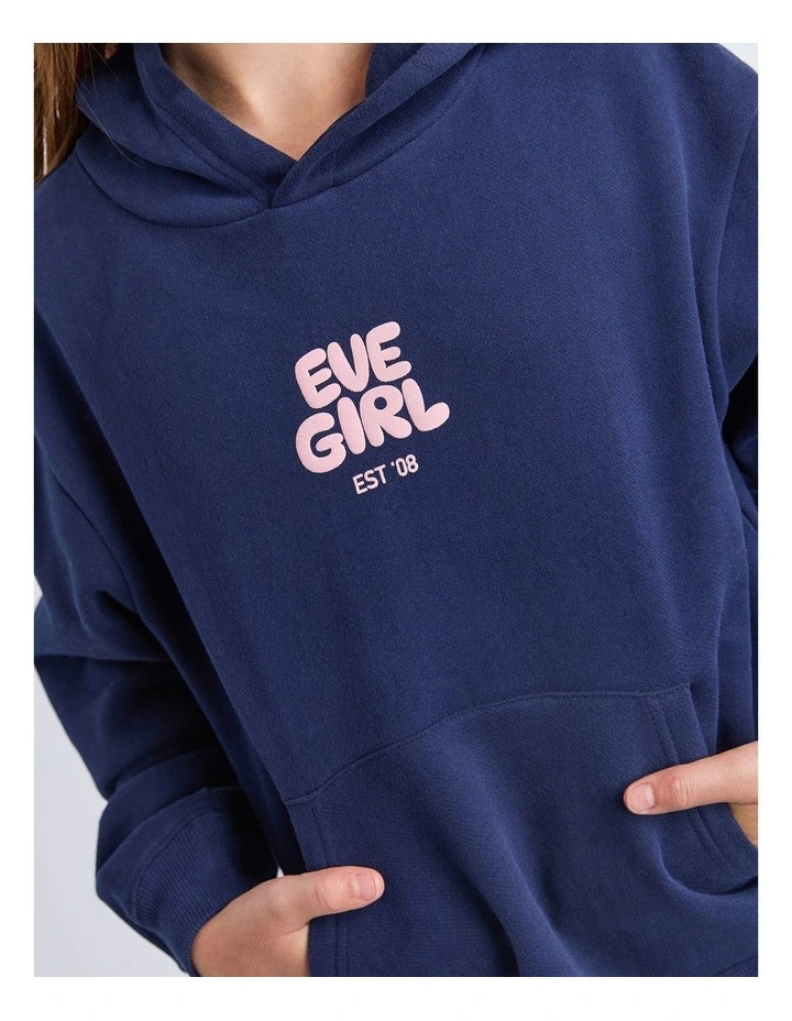 Eve Girl Sports Club Hoodie in Navy