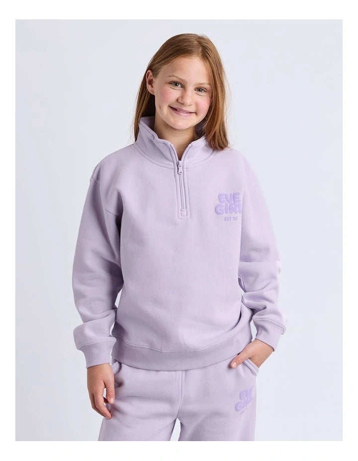 Eve Girl Sports Club 1/4 Zip in Lavender