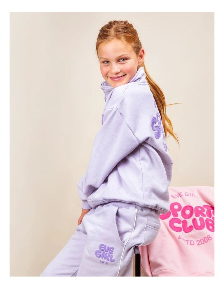 Eve Girl Sports Club 1/4 Zip in Lavender