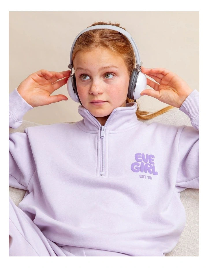 Eve Girl Sports Club 1/4 Zip in Lavender