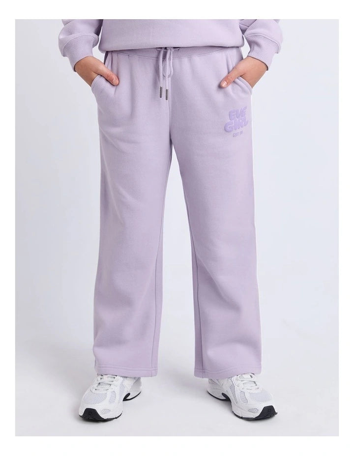Eve Girl Sports Club Flare Track Pant in Lavender