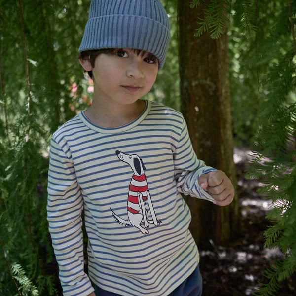 Nature Baby Long Sleeve River Tee in Best Friend Stripe
