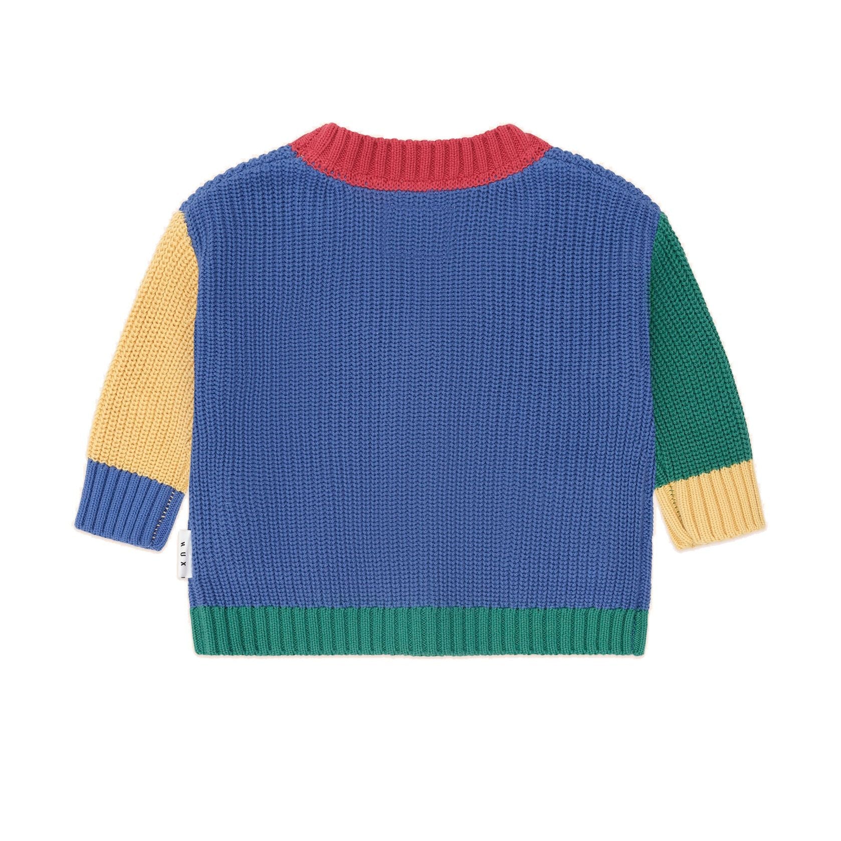 Huxbaby colour block varsity Hux cardi