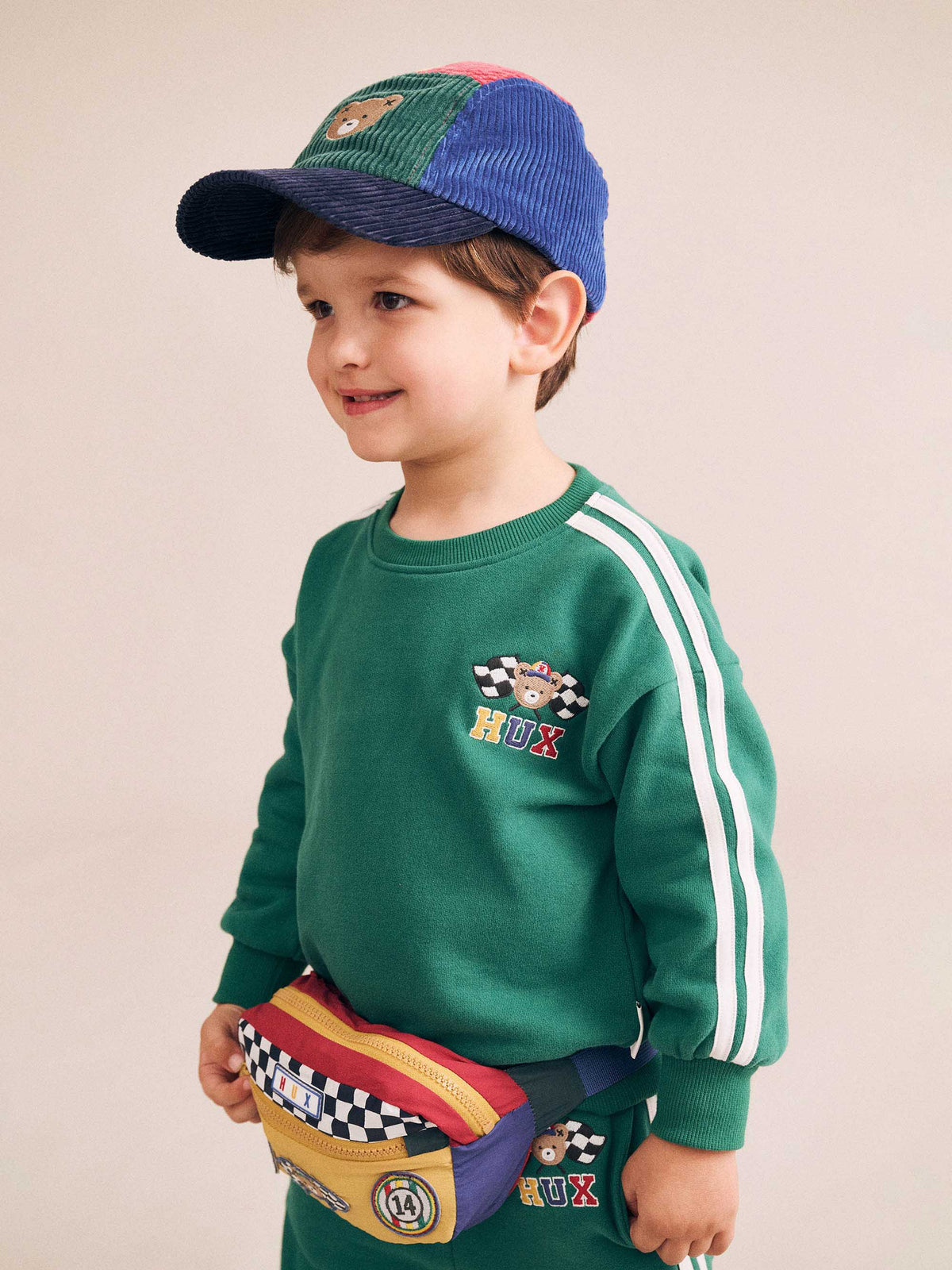 Huxbaby racer stripe sweatshirt