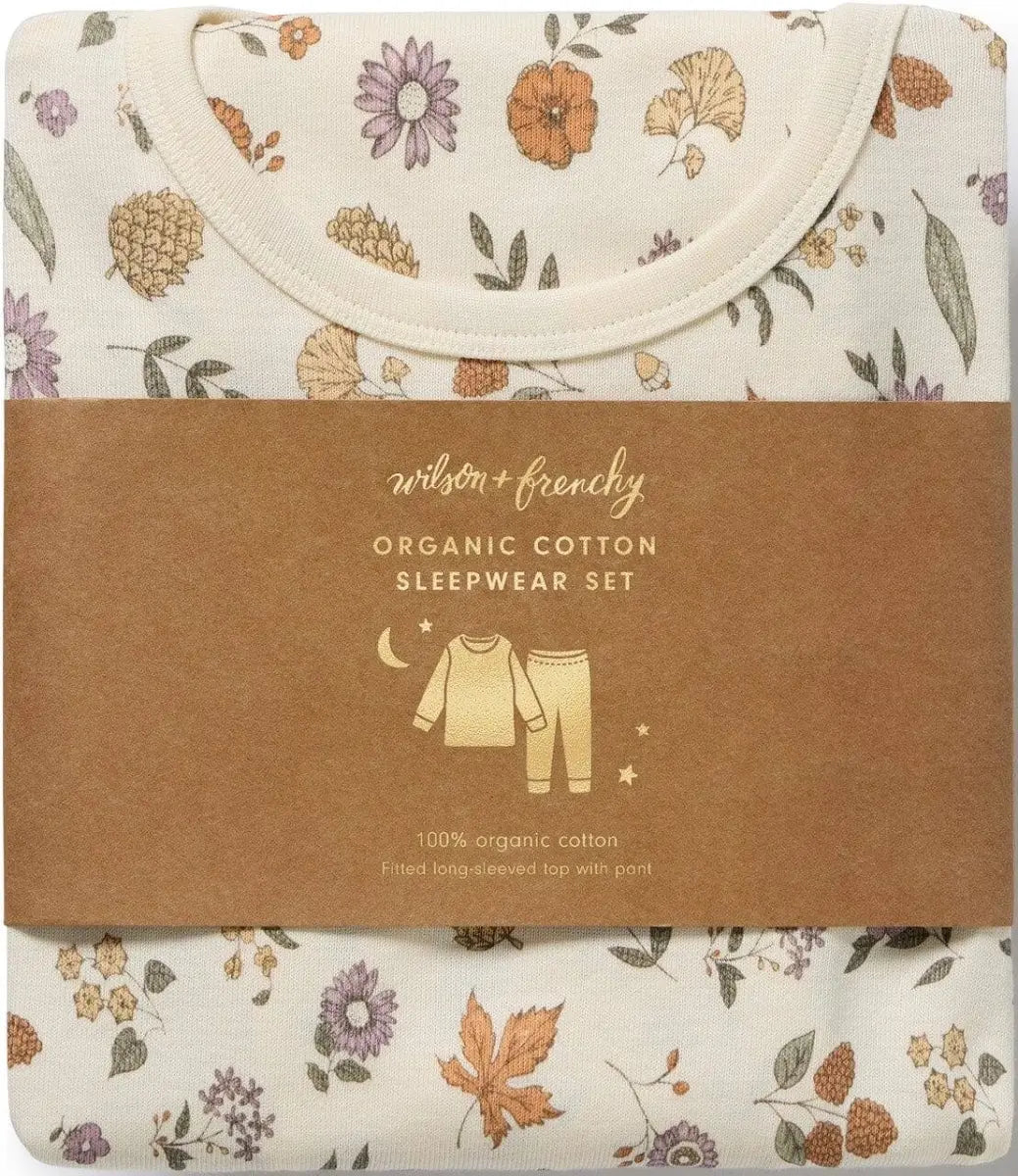 Wilson & Frenchy Organic Cotton Pyjamas in Maple Glow