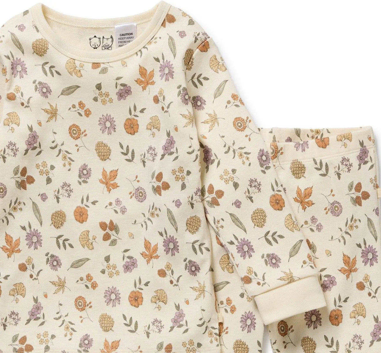 Wilson & Frenchy Organic Cotton Pyjamas in Maple Glow