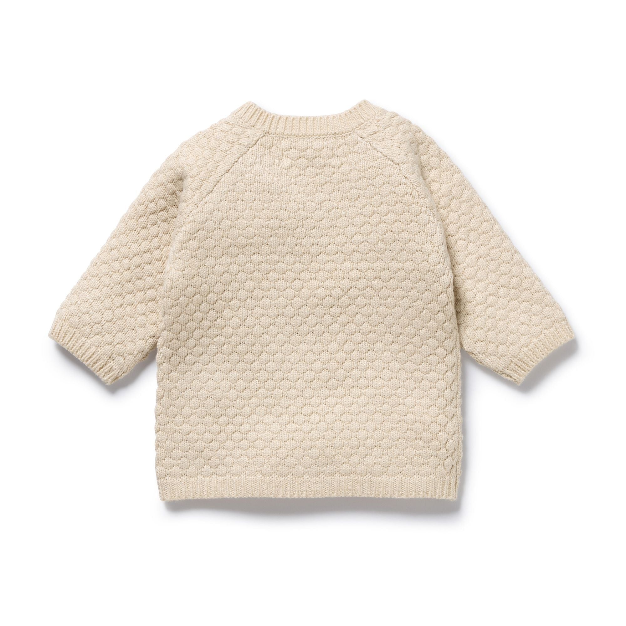 Wilson & Frenchy organic knitted kimono cardigan in cream